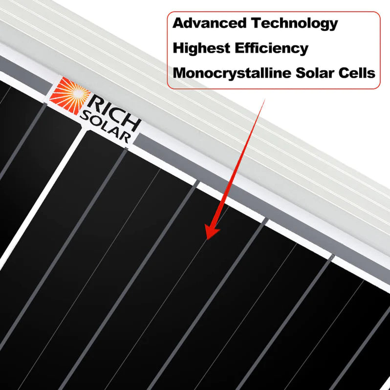 RICH SOLAR MEGA 200 Watt 12 Volt Solar Panel