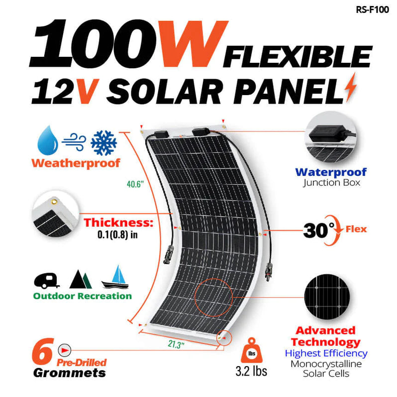 RICH SOLAR MEGA 100 Watt Flexible Solar Panel