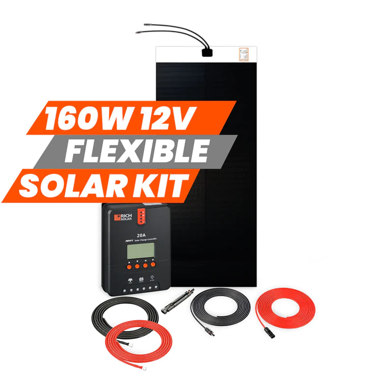 160 Watt Flexible Solar Kit