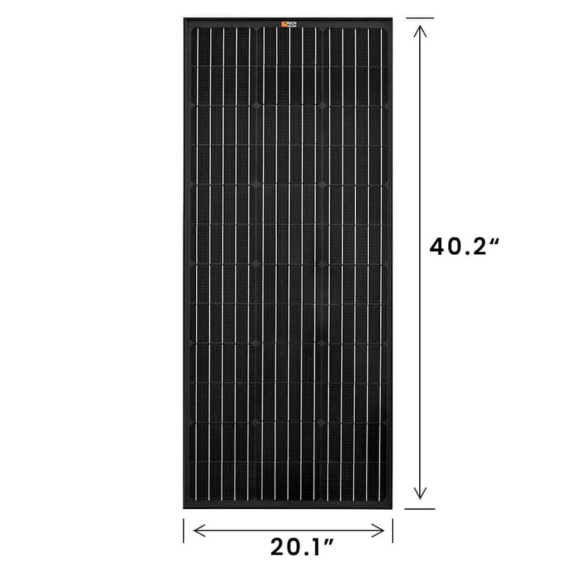 RICH SOLAR MEGA 100 ONYX | 100 Watt 12V Solar Panel Black Edition