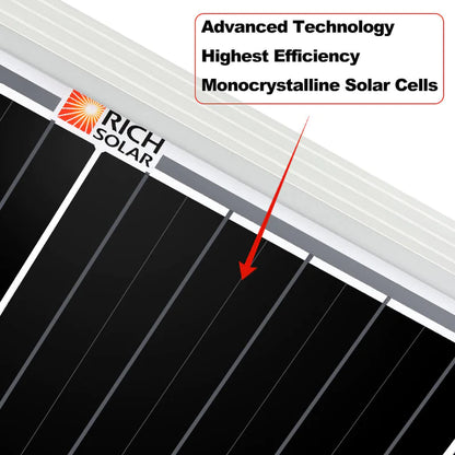 RICH SOLAR MEGA 200 Watt 12 Volt Solar Panel
